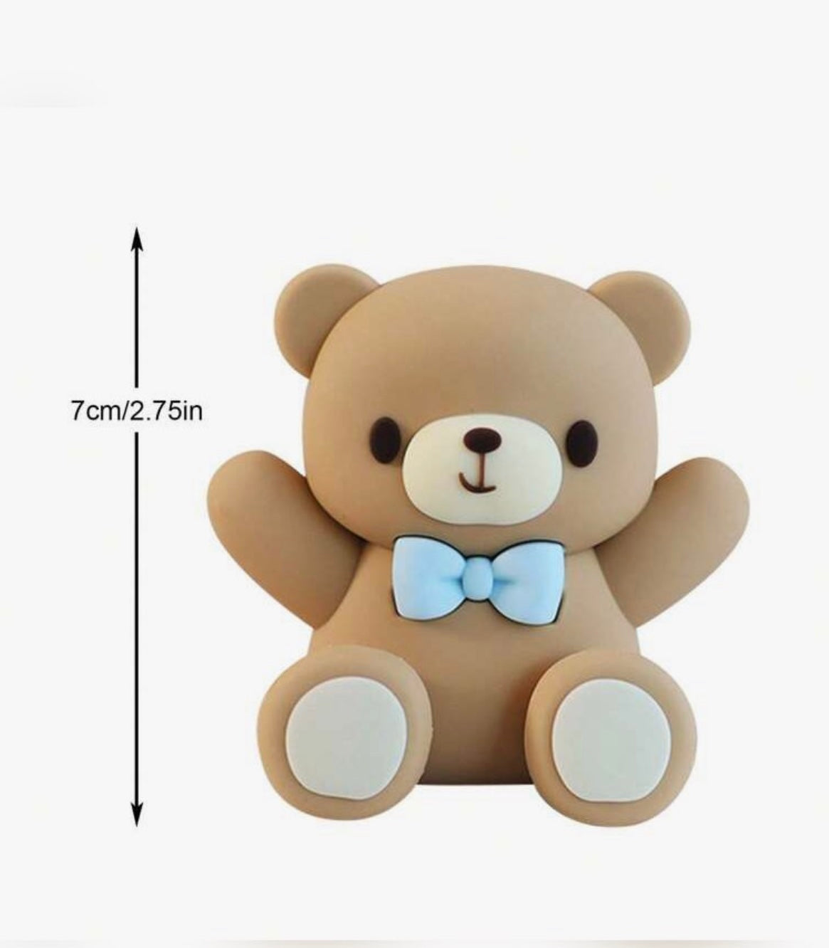 OURSON DE DÉCORATION NOEUD PAPILLON BLEU