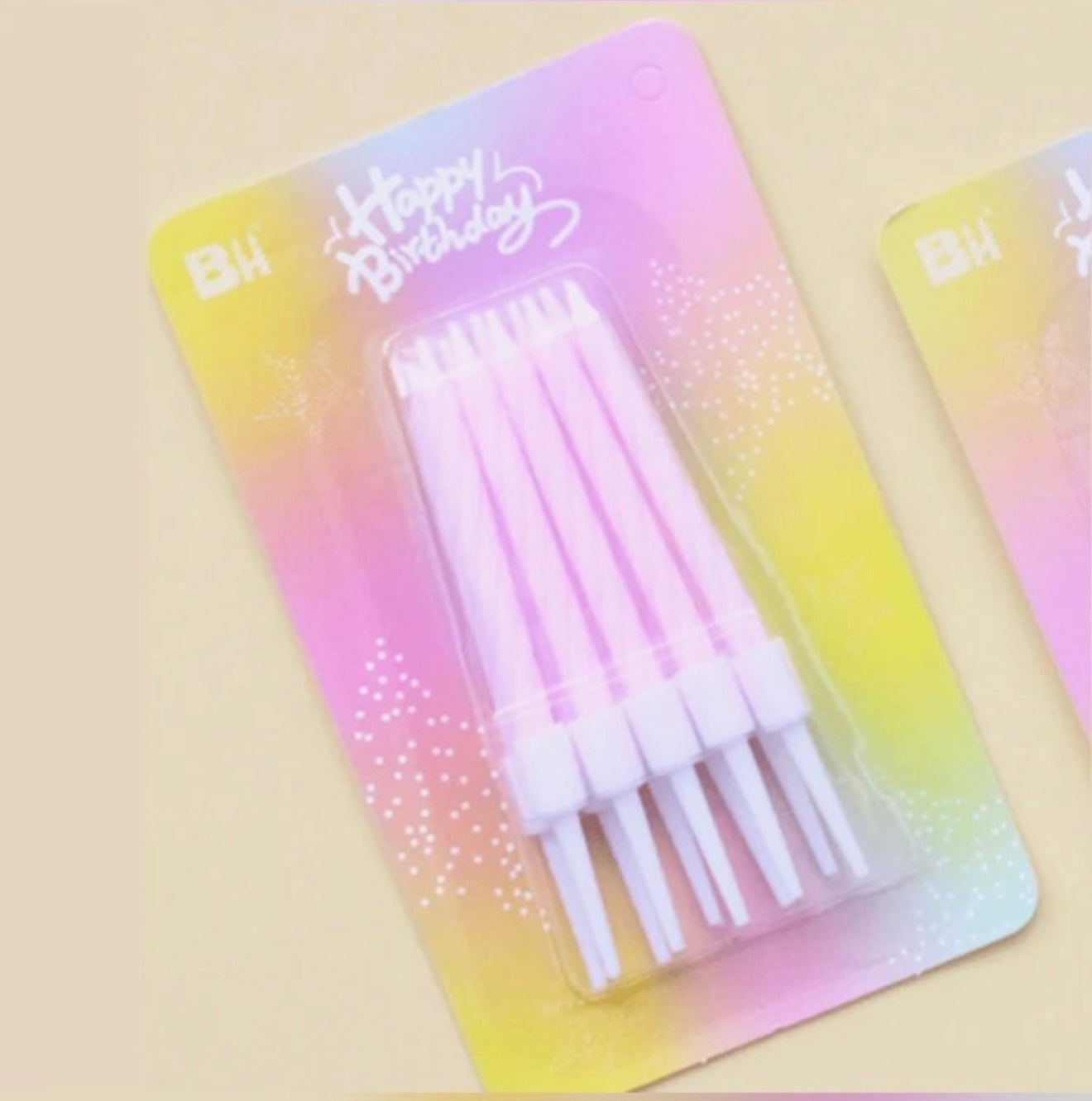 MINI BOUGIE ANNIVERSAIRE ( Lot de 10 pièces)