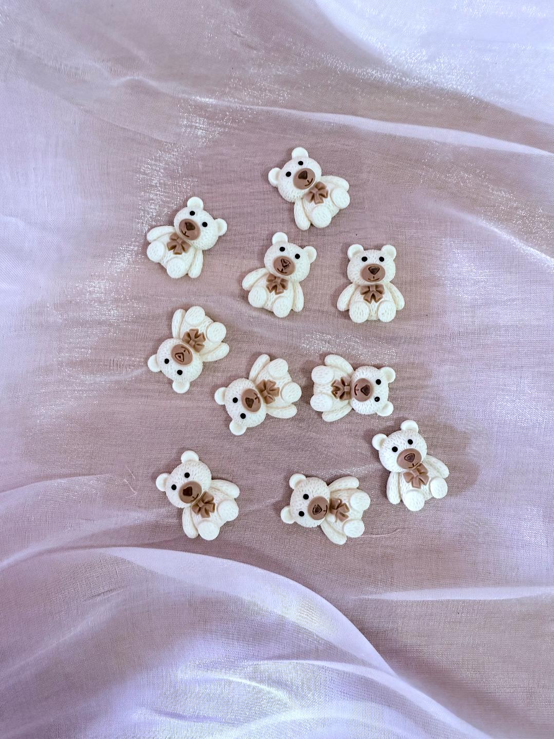 MINI BEBE OURSON DE DECORATION 3cm (10 pièces)