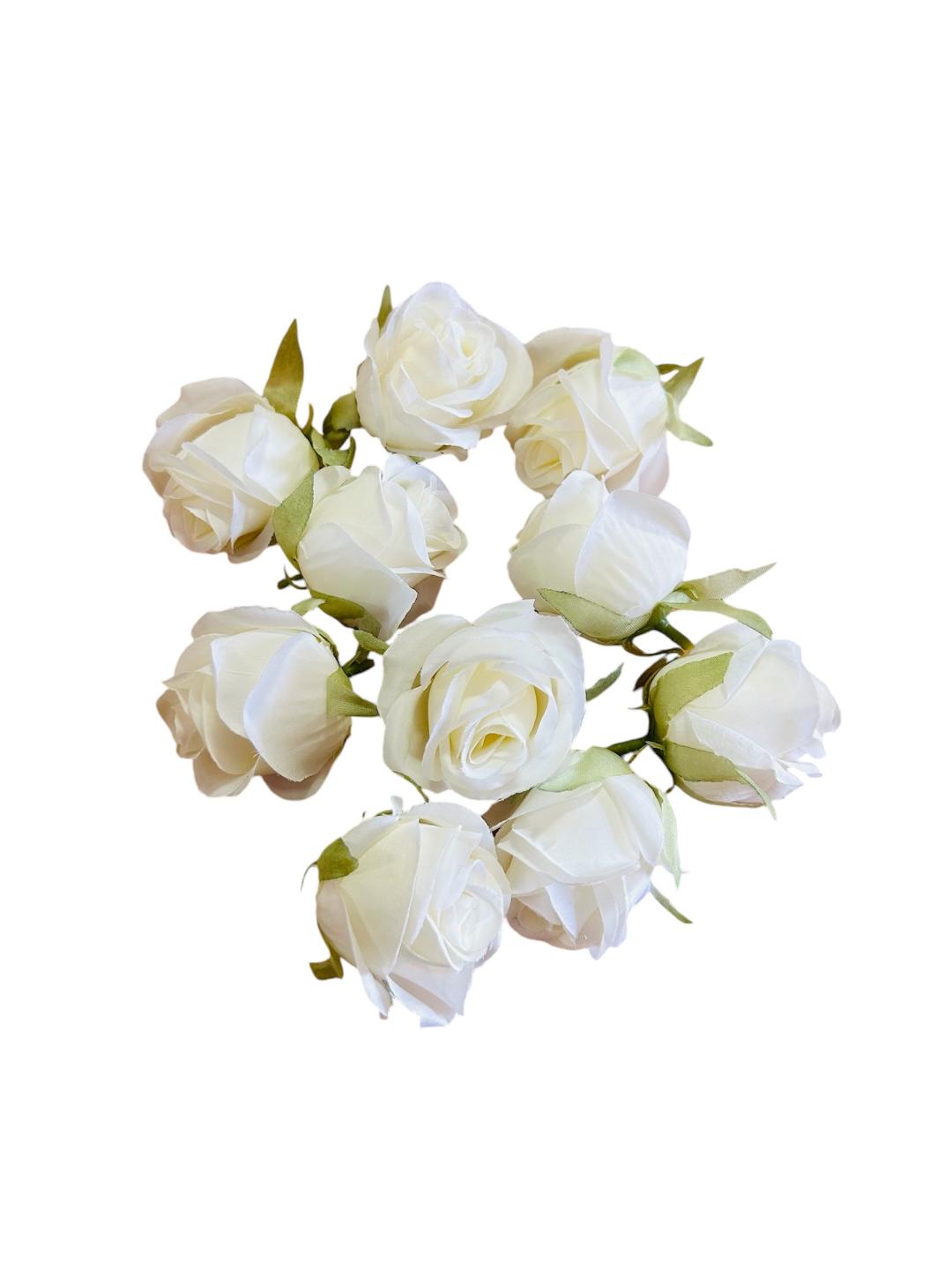 Roses artificielles 4cm LOT de 10 pièces