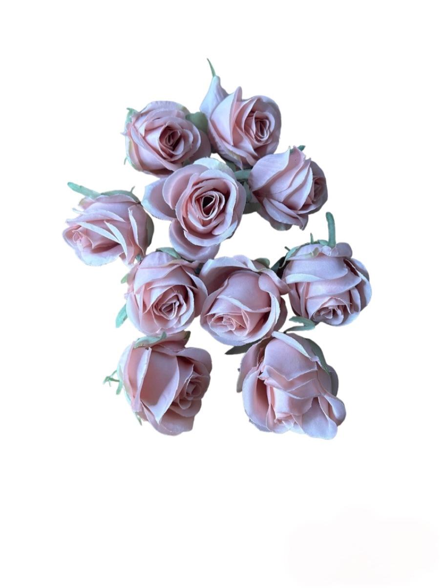 Roses artificielles 4cm LOT de 10 pièces